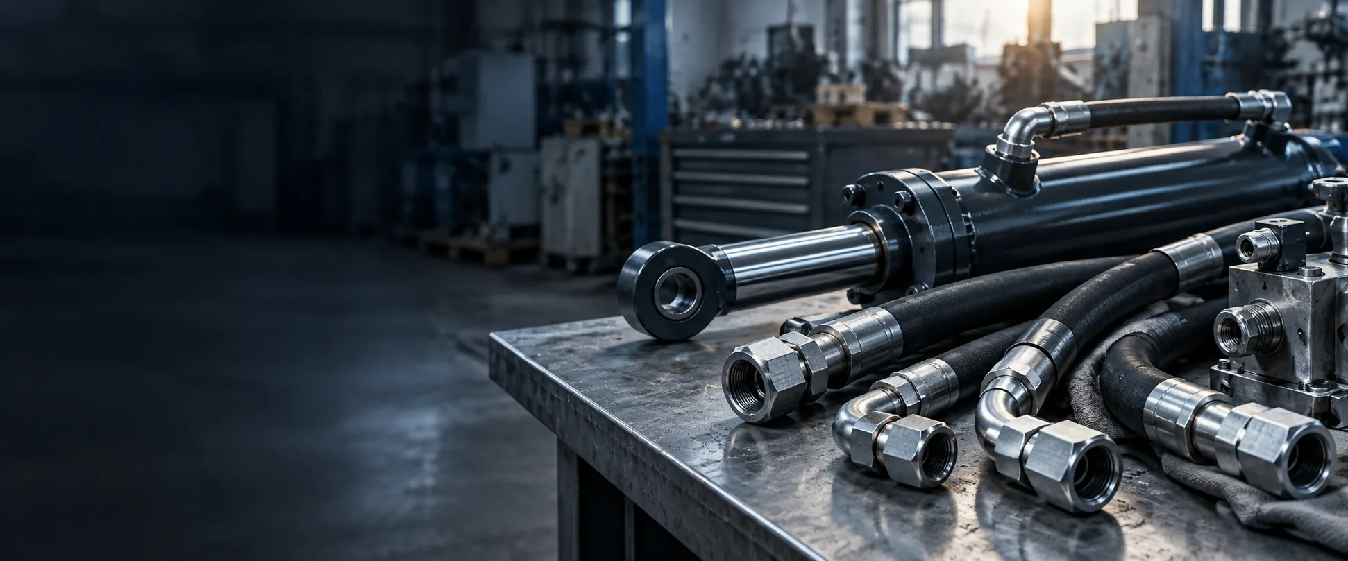 Hydraulic hoses, fittings and cylinders