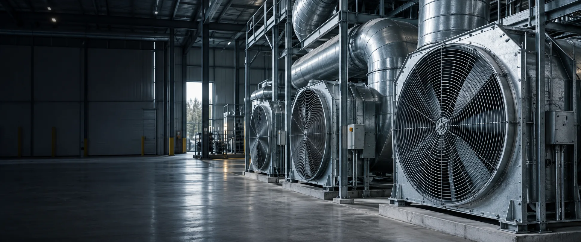 Industrial fans and ventilation ducting